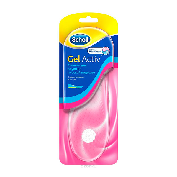 Scholl Gelactiv Стельки для обуви на плоской подошве