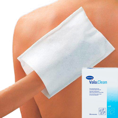 Рукавицы-салфетки ValaClean basic одноразовые 50 шт.