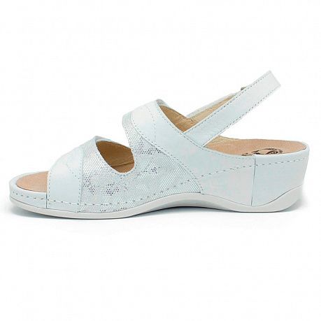 Сандали Mubb женские 784.3 белый/серебряный. Изображение 2 из 4