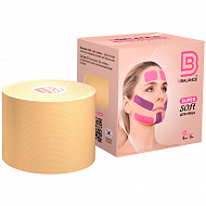 Кинезио тейп Bio Balance Tape Super Soft для лица 5см х 5м бежевый.